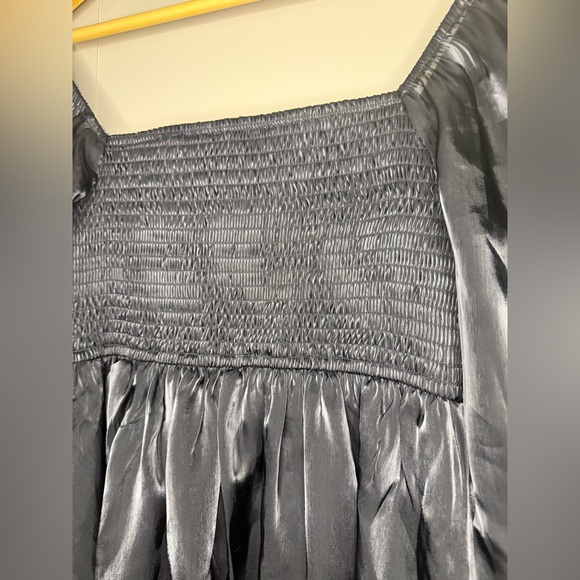 Thirty Thirty Seeing Stars Black Babydoll Dress S - Picture 7 of 8